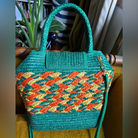 Incredible vintage straw purse - Picture 10 of 14